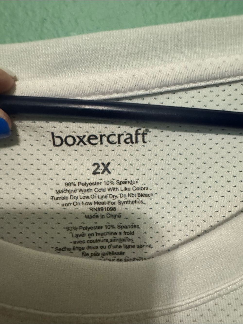 boxercraft White Tee with Leopard 'A' and Red Razorbacks Script - Picture 3 of 4
